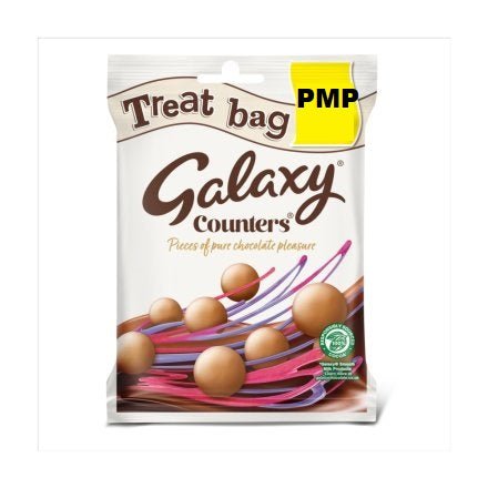 Galaxy Counters Milk Chocolate Buttons Treat Bag PMP 78g (Box of 20)