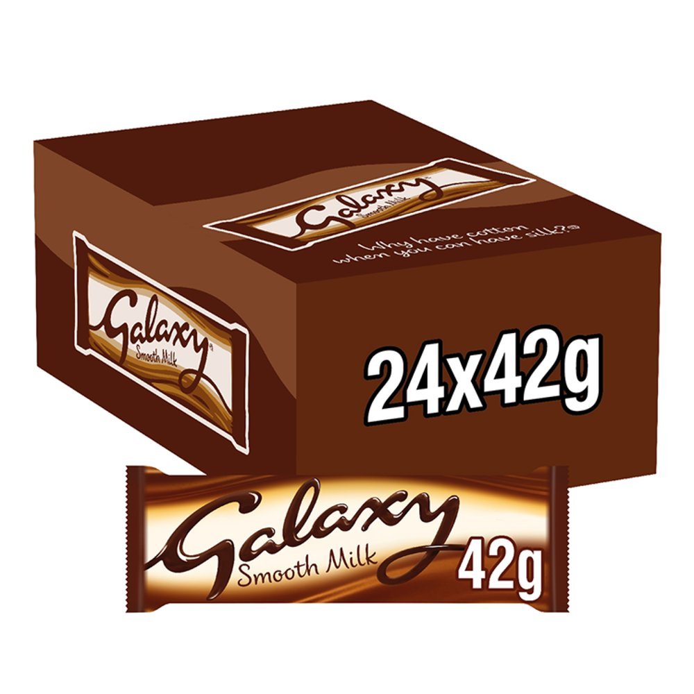 Galaxy Smooth Milk Chocolate Bar PMP 42g (Box of 24)