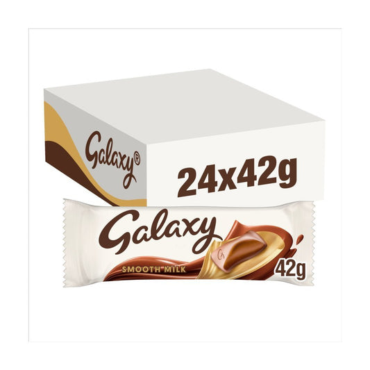 Galaxy Smooth Milk Chocolate Bar PMP 42g (Box of 24)