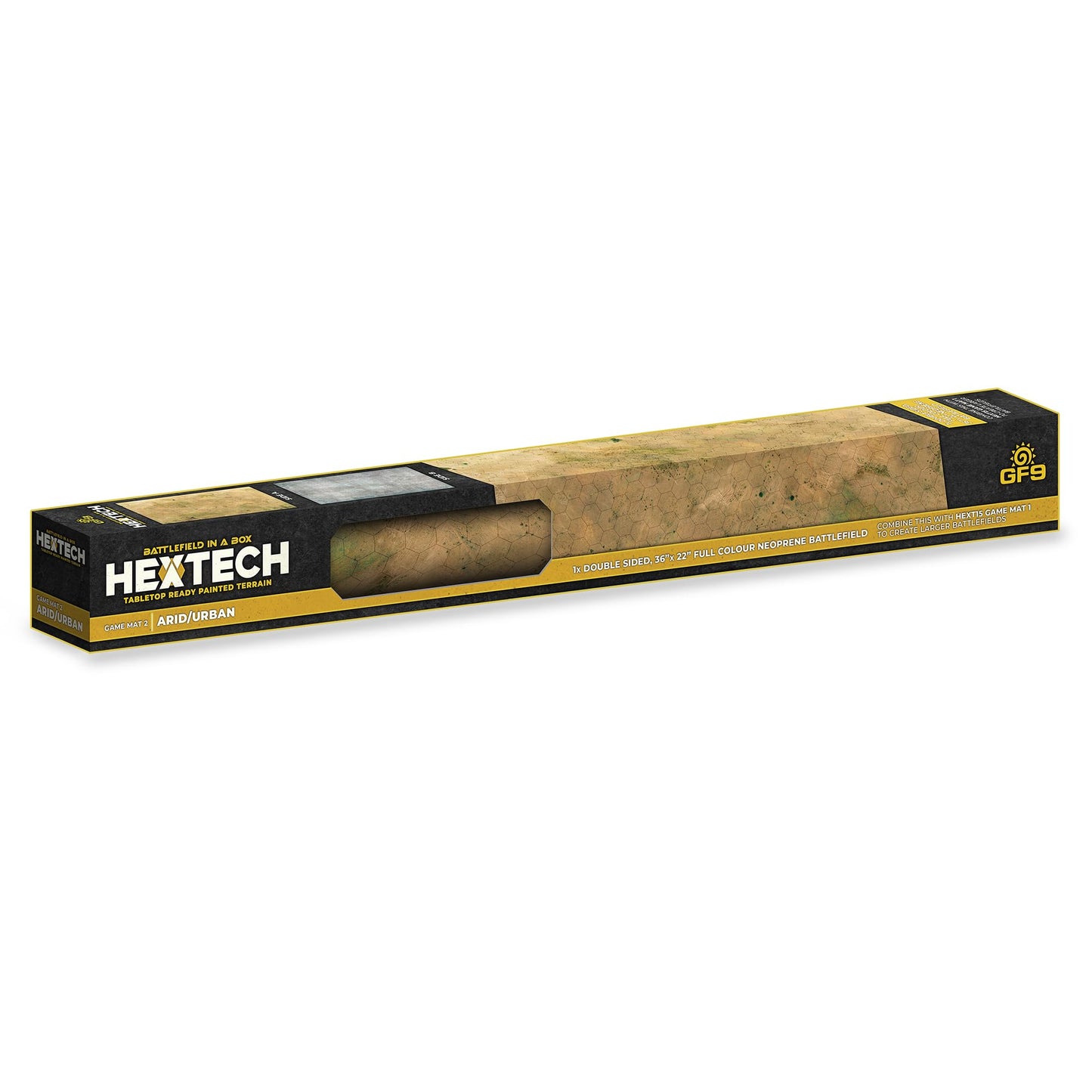 Gale Force Nine HexTech Gaming Mat Arid/Urban Double-Sided 36x22