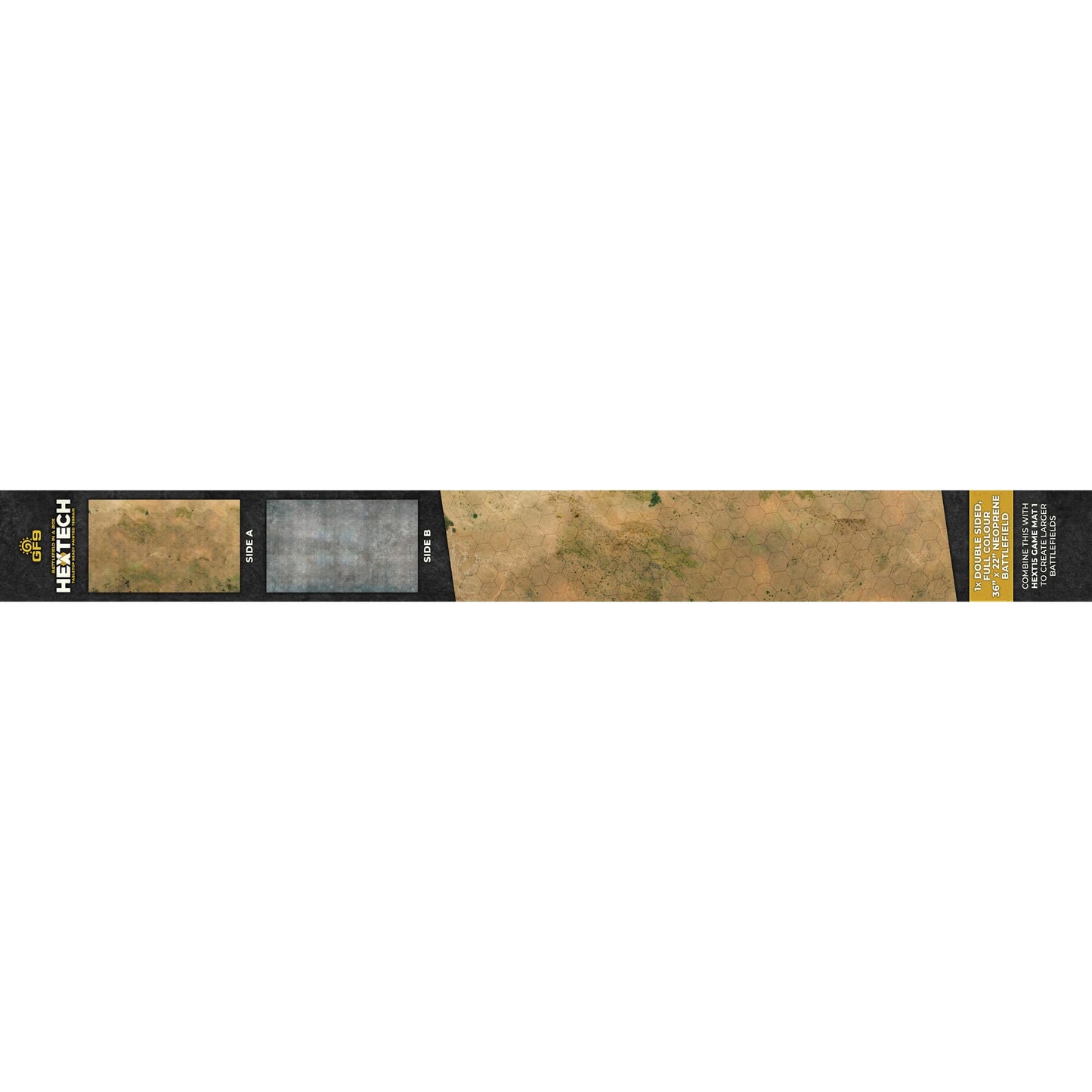 Gale Force Nine HexTech Gaming Mat Arid/Urban Double-Sided 36x22