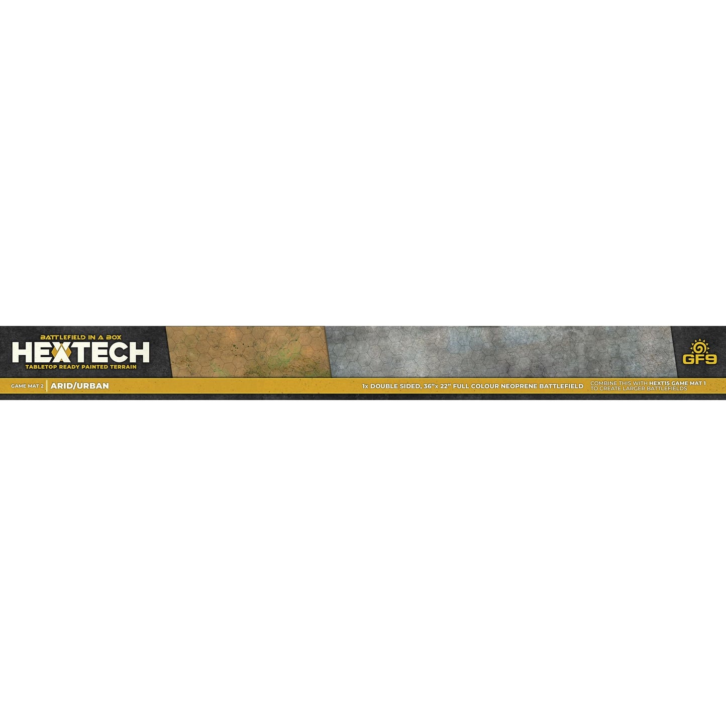 Gale Force Nine HexTech Gaming Mat Arid/Urban Double-Sided 36x22