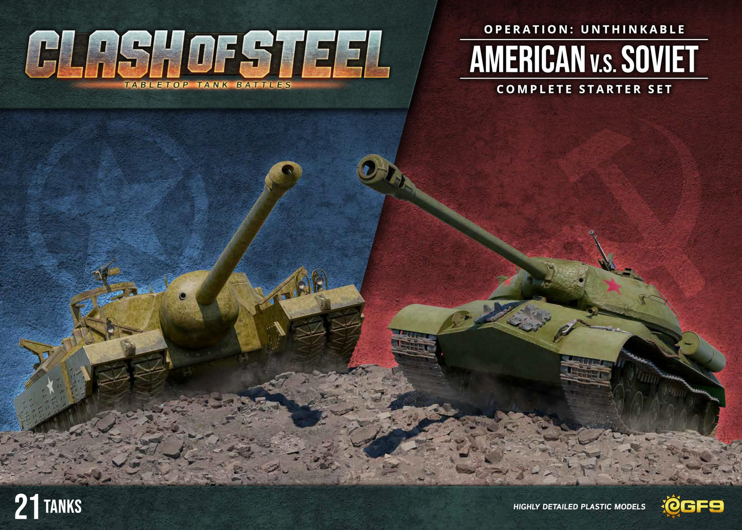 Gale Force Nine - Clash of Steel: Operation Unthinkable American vs Soviet Starter Set