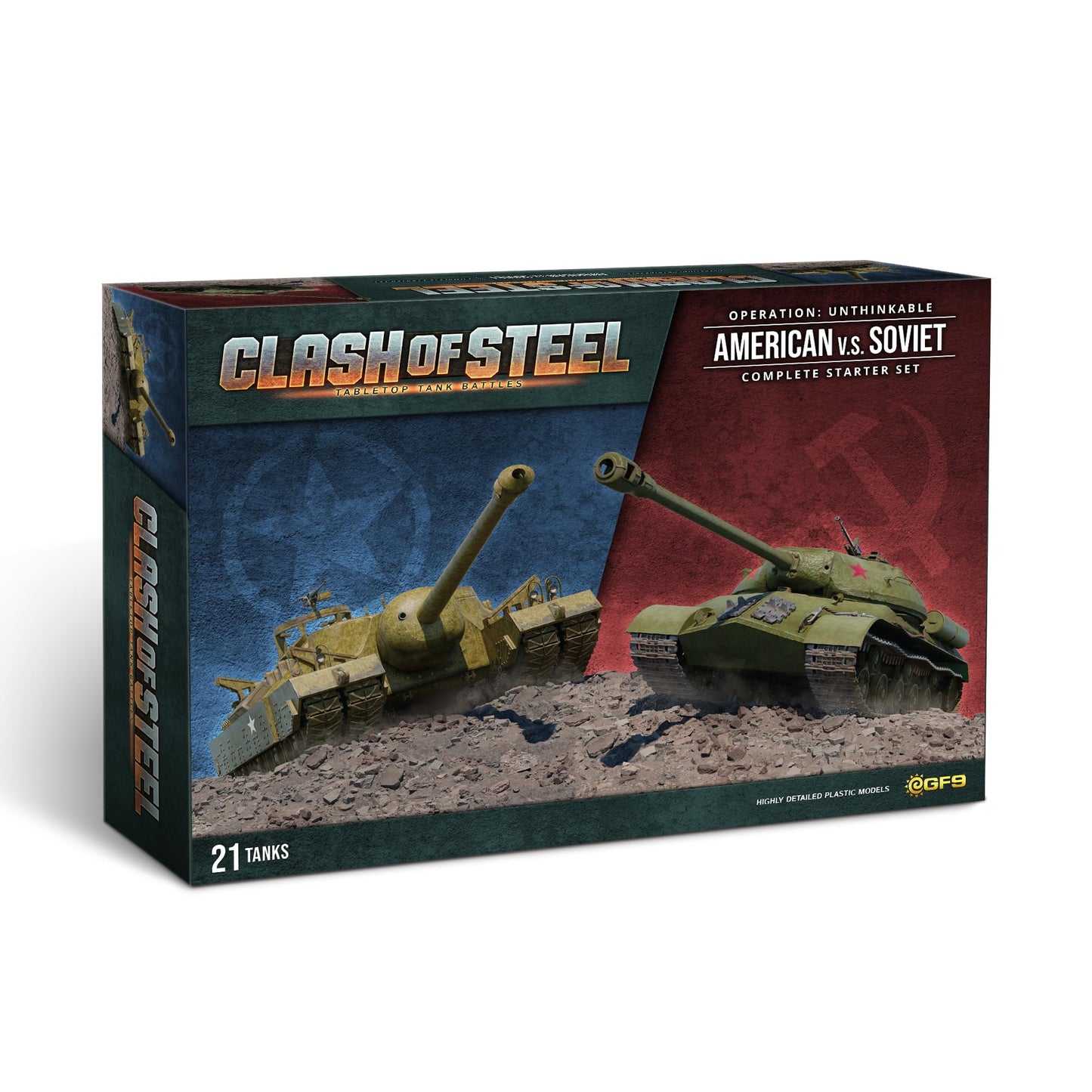 Gale Force Nine - Clash of Steel: Operation Unthinkable American vs Soviet Starter Set