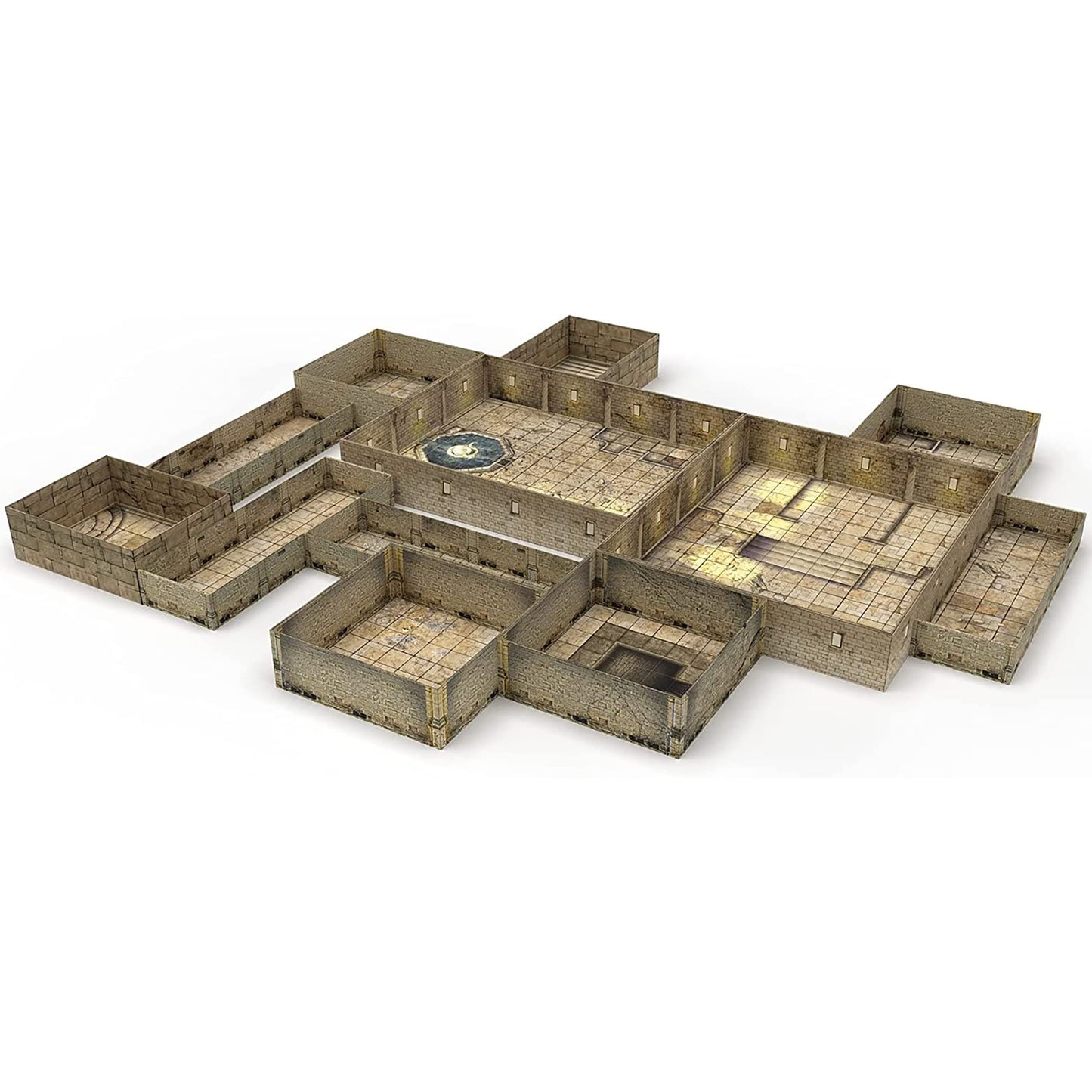 Gale Force Nine Tenfold Dungeon: The Temple - Modular Terrain Set & 5e Adventure (GF9TFD04)