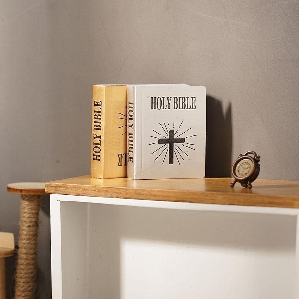 Galepromot 1/12 Mini Bible Pocket Book – Dollhouse Library Accessory