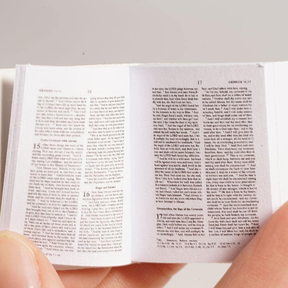 Galepromot 1/12 Mini Bible Pocket Book – Dollhouse Library Accessory