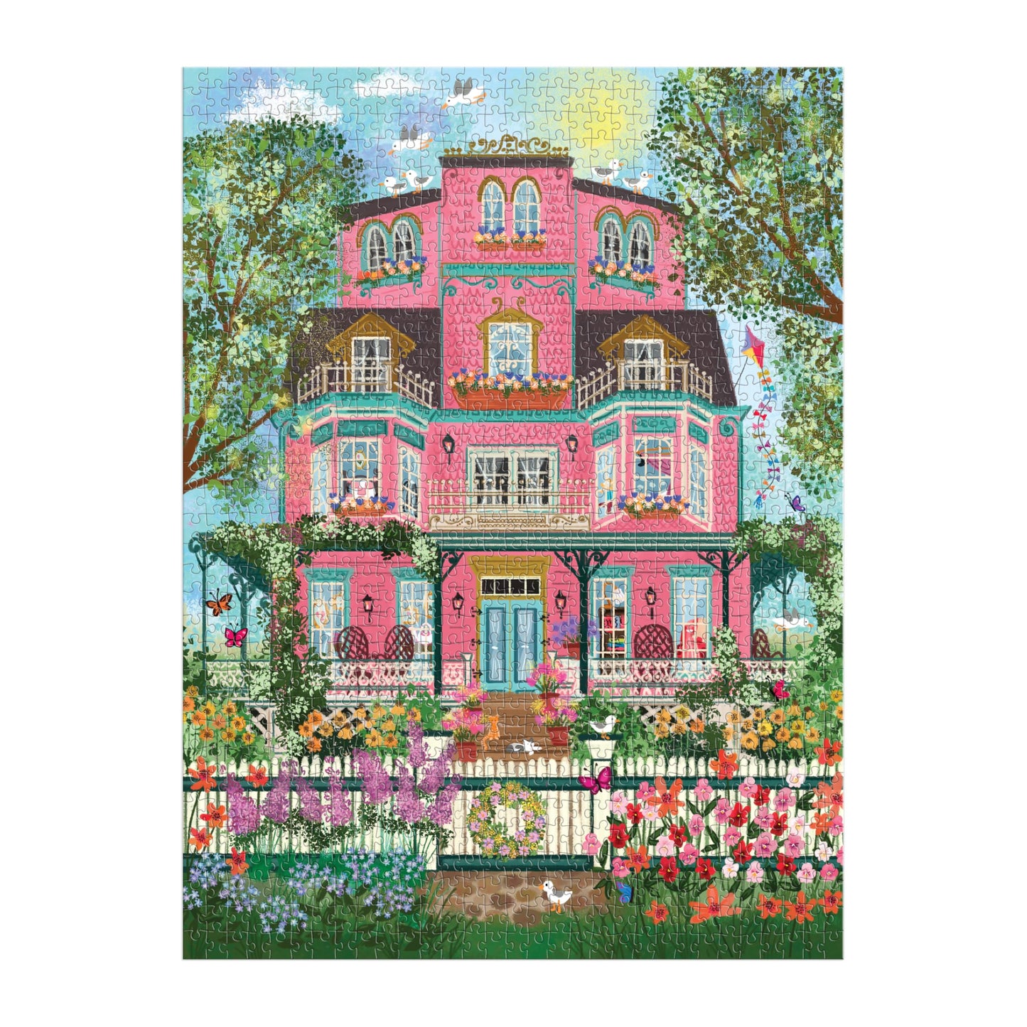 Galison Capeside Victorian – 1000-Piece Joy Laforme Foil Jigsaw Puzzle