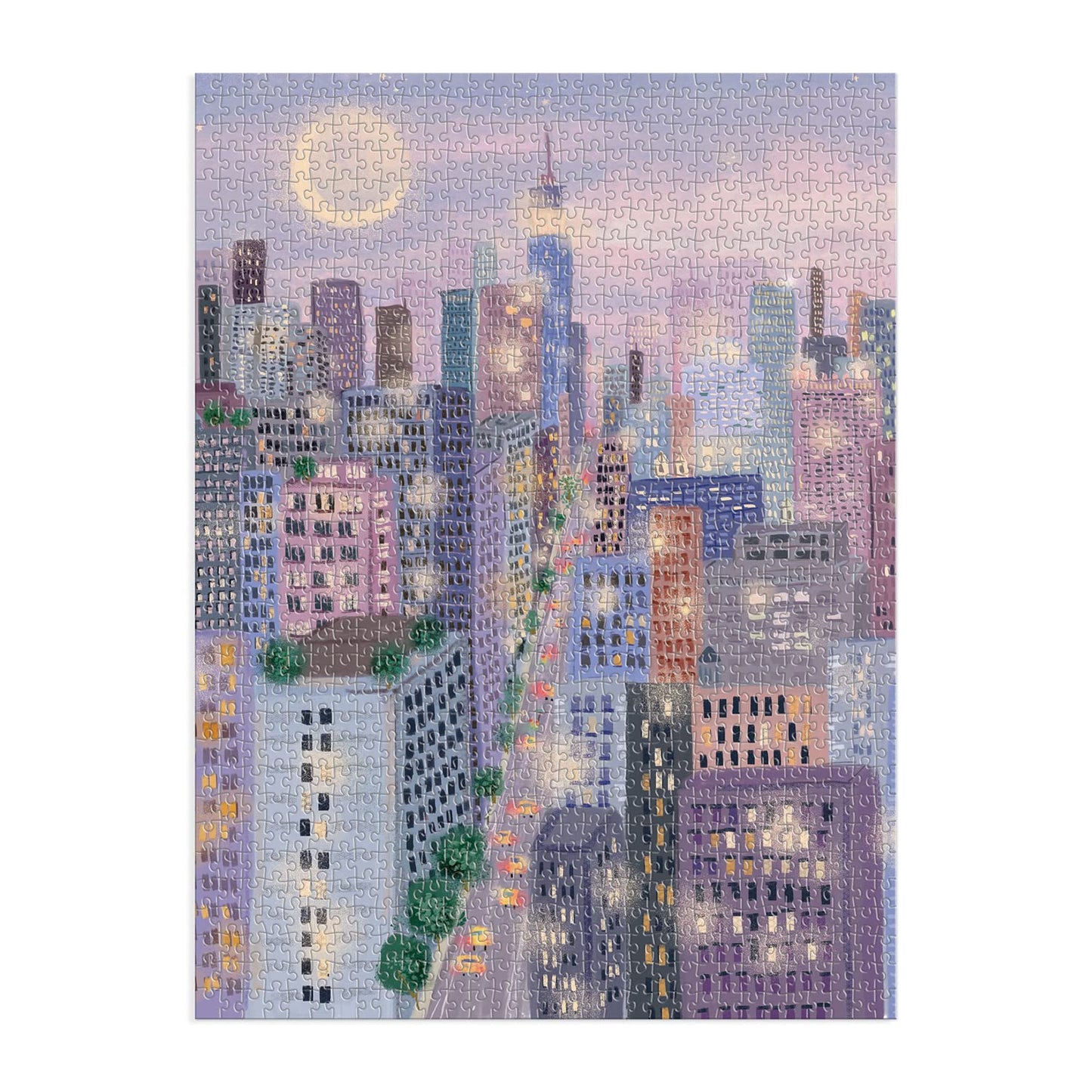 Galison City Lights 1000 Piece Puzzle – Joy Laforme Artwork, 27 by 20 Inches, Square Box
