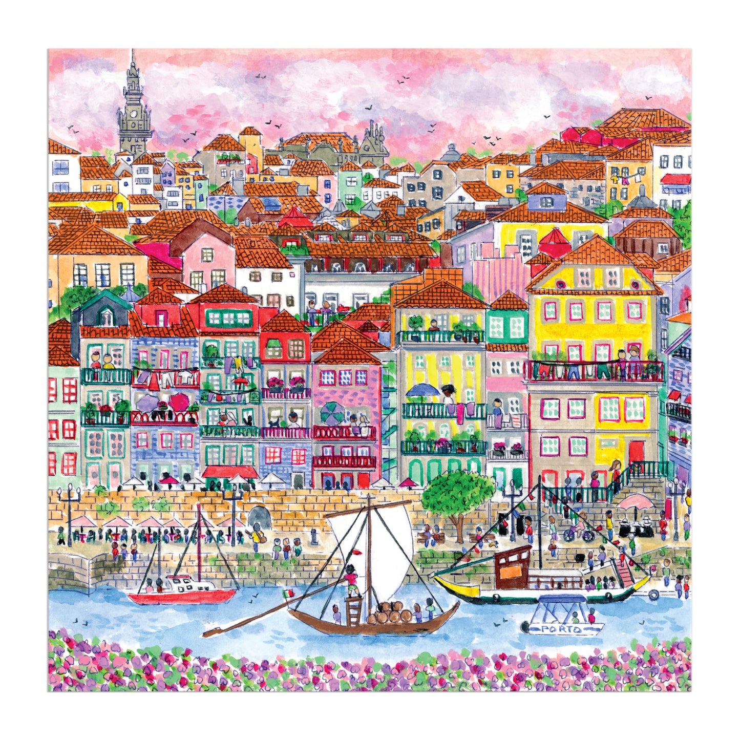 Galison Colors of Porto – 500-Piece Michael Storrings Jigsaw Puzzle