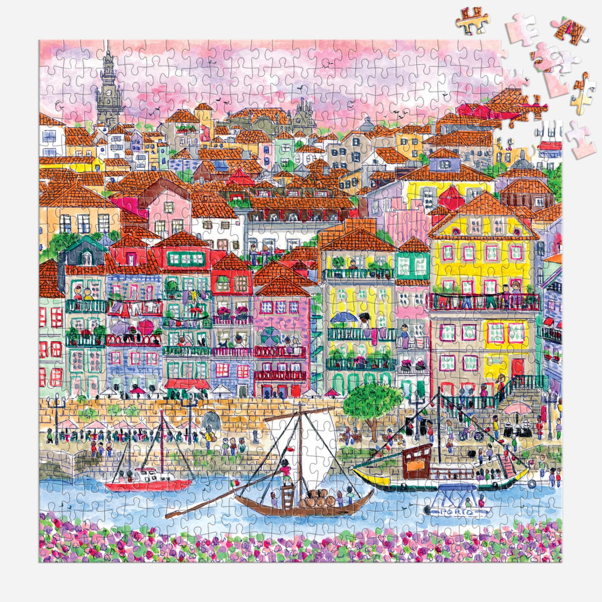 Galison Colors of Porto – 500-Piece Michael Storrings Jigsaw Puzzle