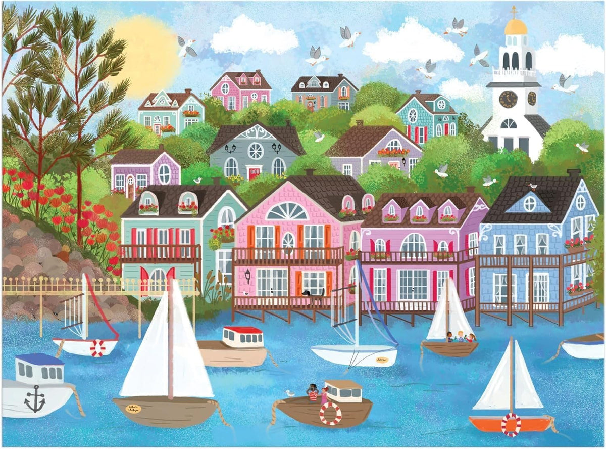 Galison Harbor by the Sea – 1000-Piece Joy Laforme Jigsaw Puzzle