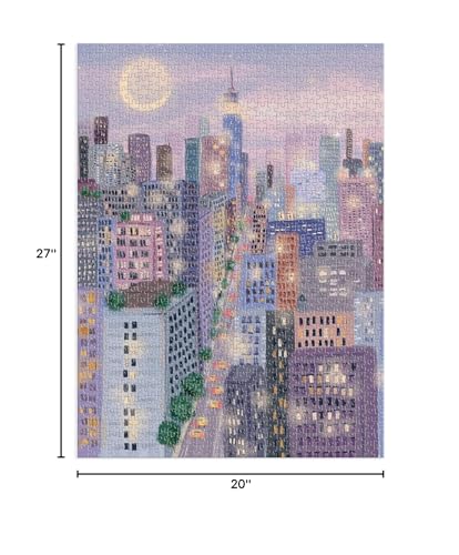 Galison City Lights 1000 Piece Puzzle – Joy Laforme Artwork, 27 by 20 Inches, Square Box