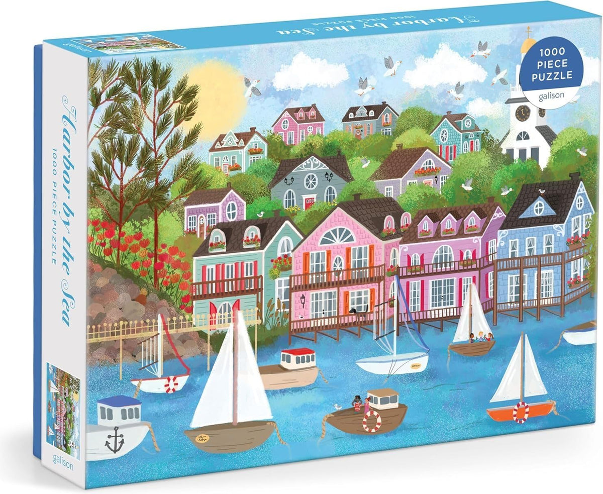 Galison Harbor by the Sea – 1000-Piece Joy Laforme Jigsaw Puzzle