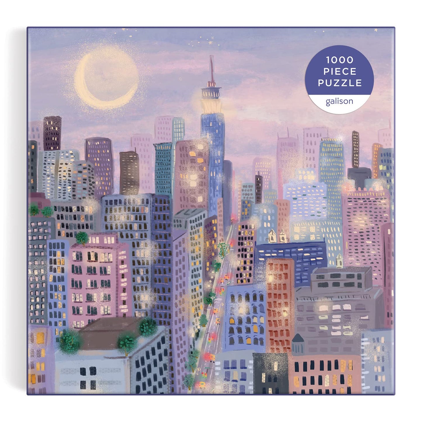 Galison City Lights 1000 Piece Puzzle – Joy Laforme Artwork, 27 by 20 Inches, Square Box