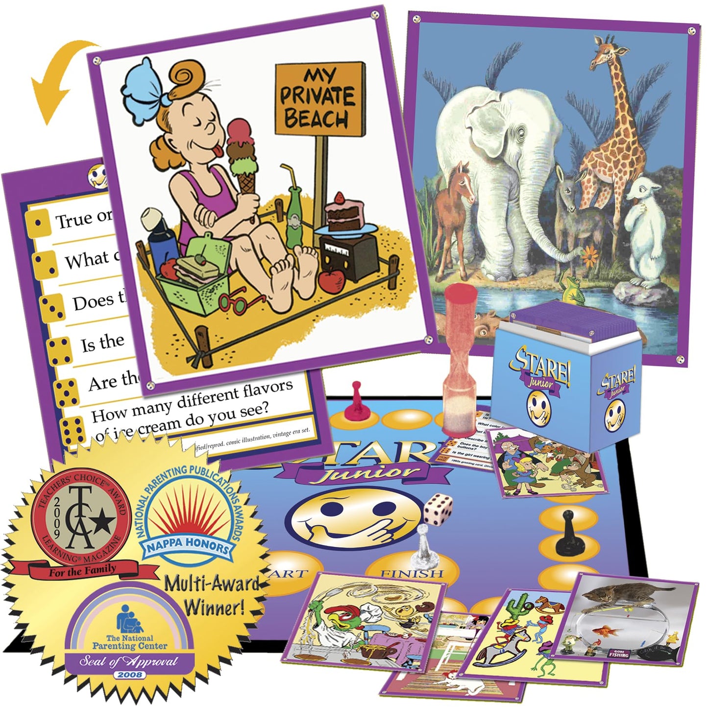 Stare Junior by Game Development Group – Award-Winning Visual Recall Game for Families (Ages 6+)