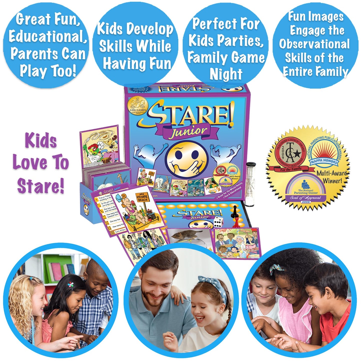 Stare Junior by Game Development Group – Award-Winning Visual Recall Game for Families (Ages 6+)