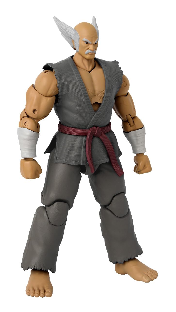 Game Dimensions Tekken Heihachi Mishima Action Figure – 22+ Articulation, Interchangeable Hands & Battle Effects