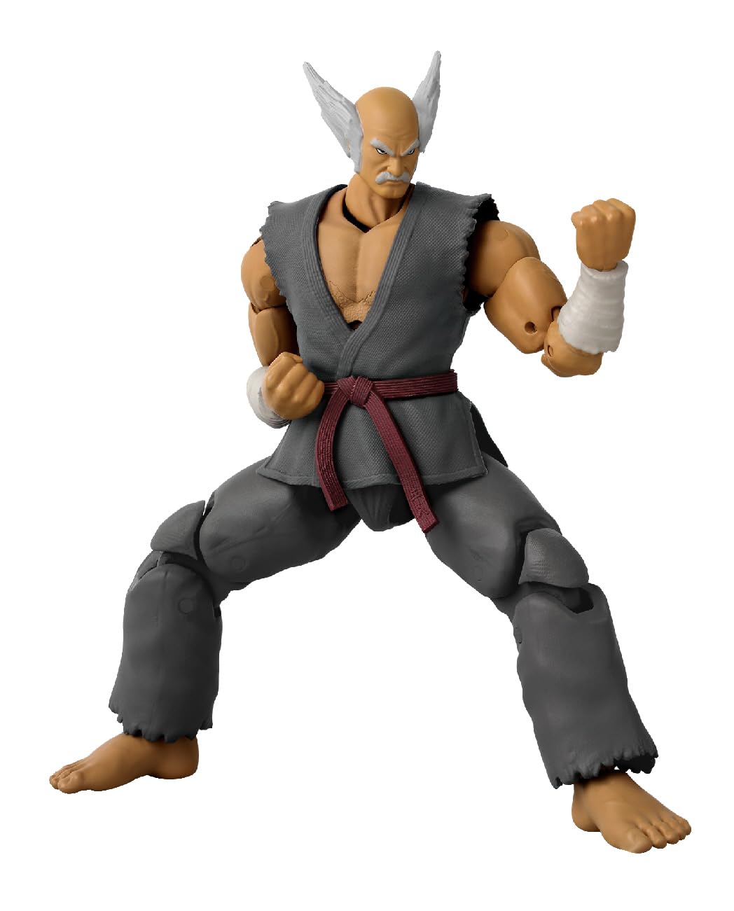 Game Dimensions Tekken Heihachi Mishima Action Figure – 22+ Articulation, Interchangeable Hands & Battle Effects