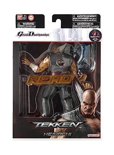 Game Dimensions Tekken Heihachi Mishima Action Figure – 22+ Articulation, Interchangeable Hands & Battle Effects
