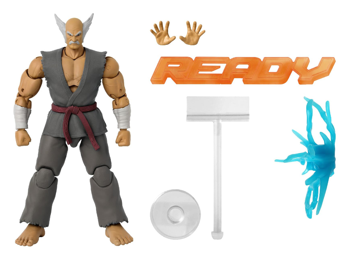Game Dimensions Tekken Heihachi Mishima Action Figure – 22+ Articulation, Interchangeable Hands & Battle Effects