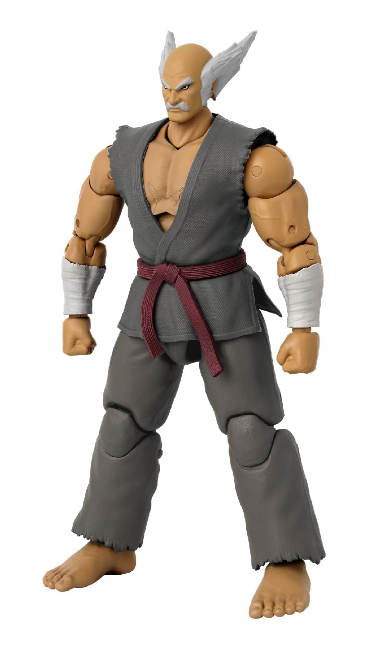 Game Dimensions Tekken Heihachi Mishima Action Figure – 22+ Articulation, Interchangeable Hands & Battle Effects