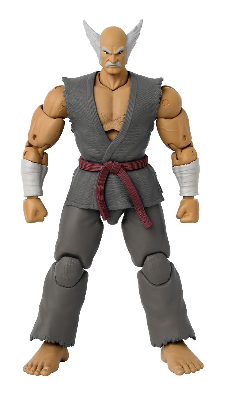 Game Dimensions Tekken Heihachi Mishima Action Figure – 22+ Articulation, Interchangeable Hands & Battle Effects