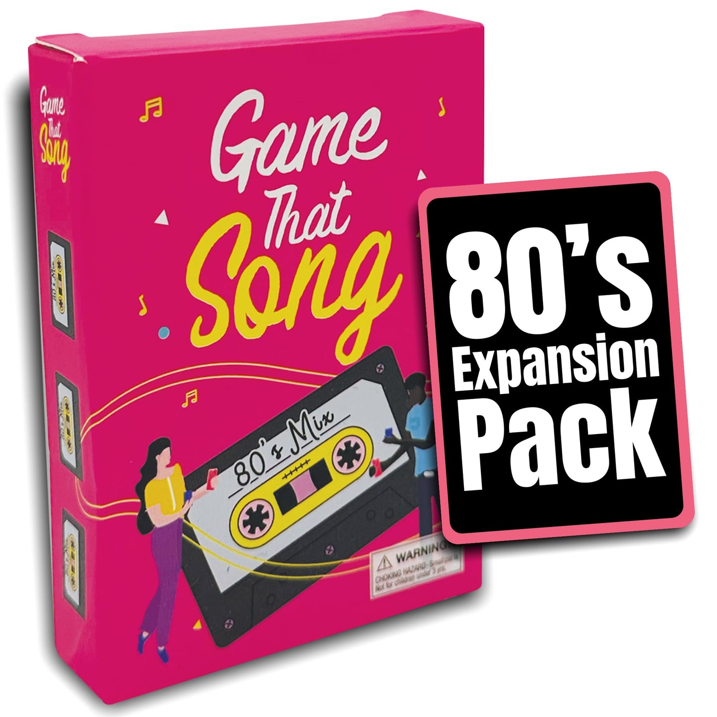Game That Song 80s Mix Expansion - 50 New Cards for Nostalgic Family and Party Fun