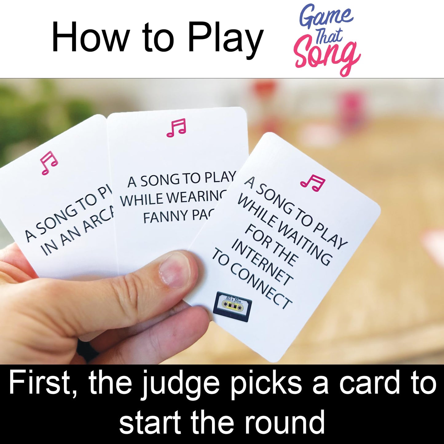 Game That Song 80s Mix Expansion - 50 New Cards for Nostalgic Family and Party Fun