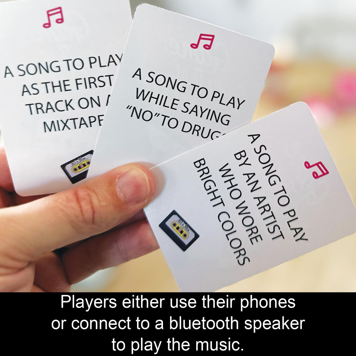 Game That Song 80s Mix Expansion - 50 New Cards for Nostalgic Family and Party Fun