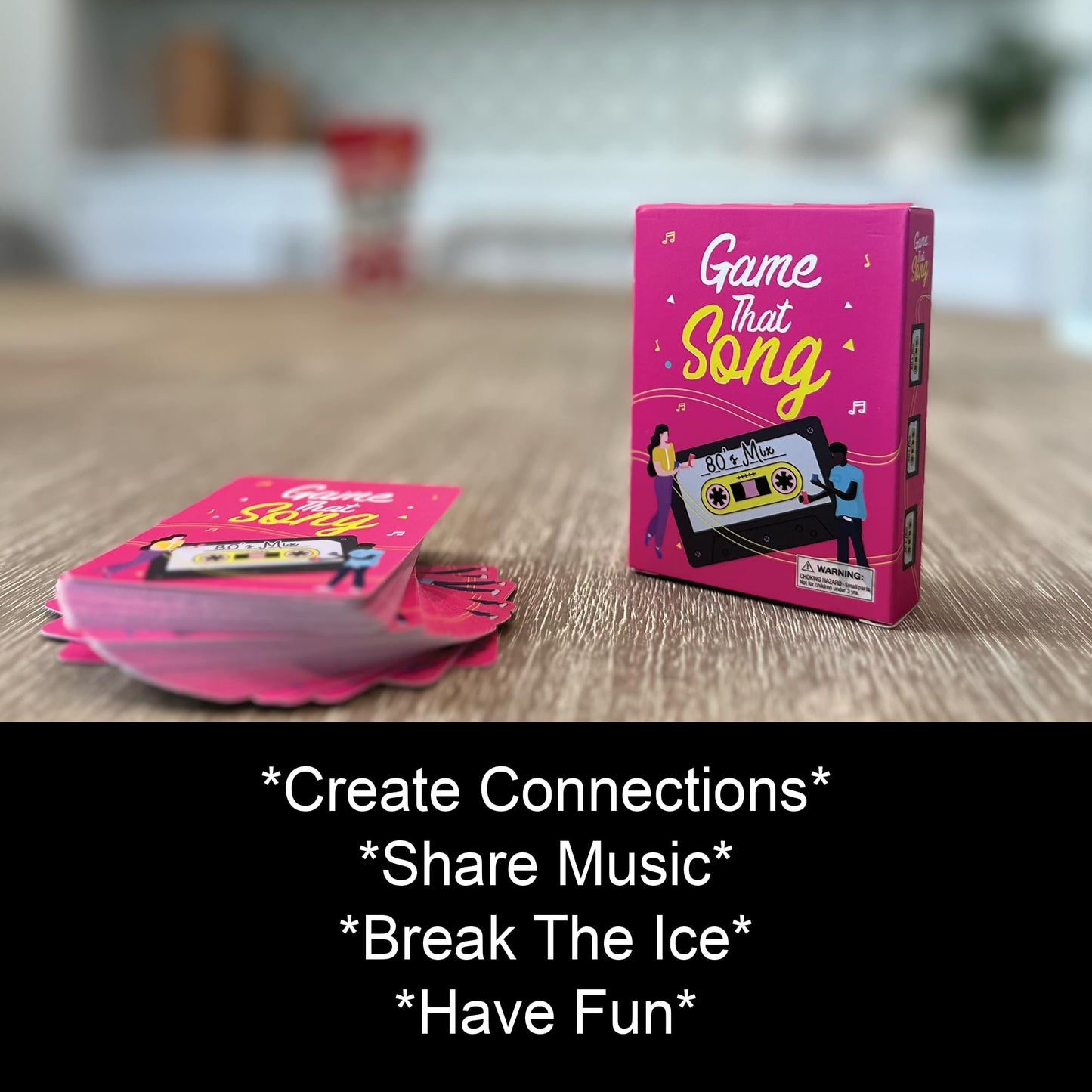 Game That Song 80s Mix Expansion - 50 New Cards for Nostalgic Family and Party Fun