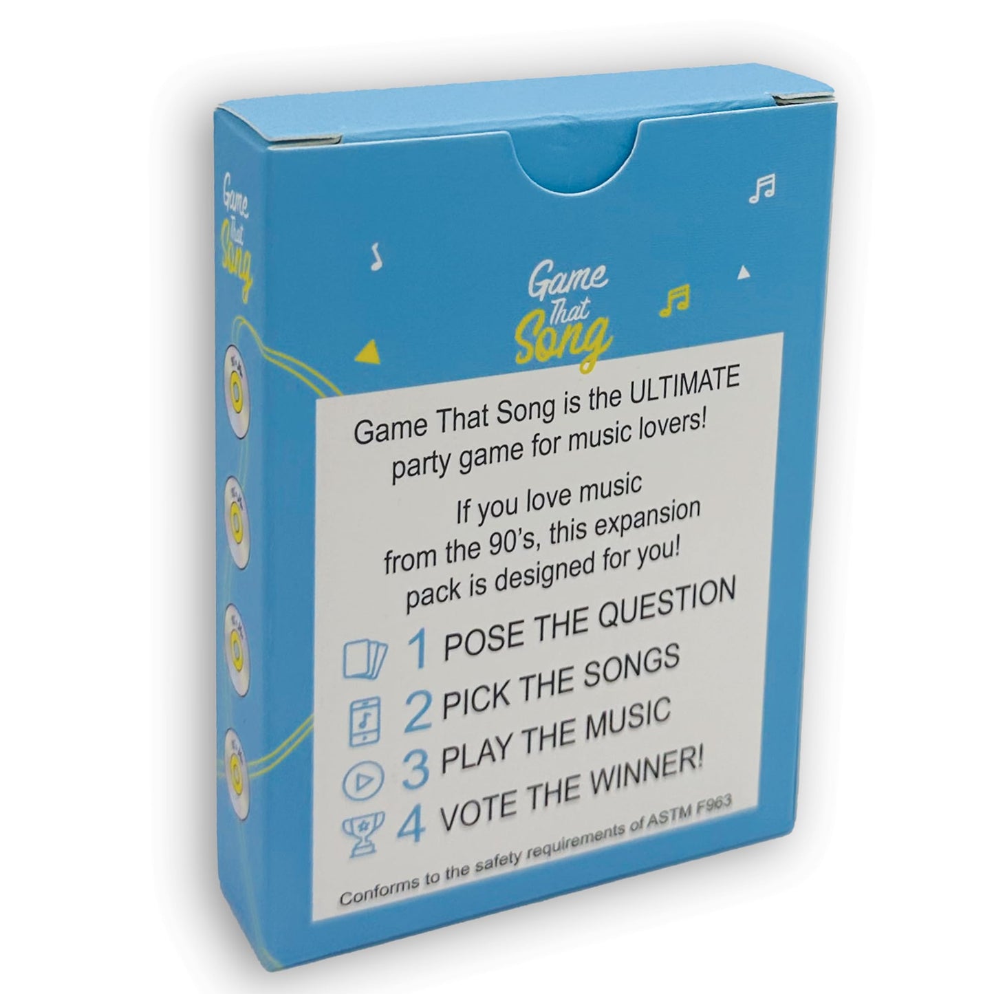 Game That Song 90s Mix Expansion – 50 New Cards for Family, Adults & Teens