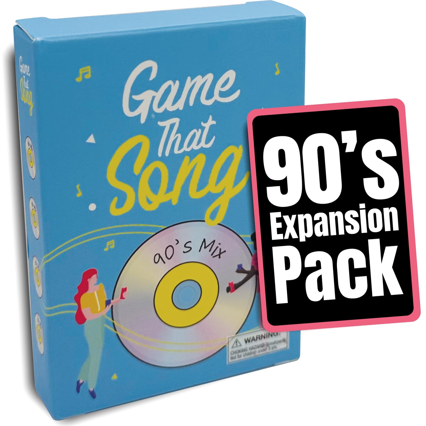 Game That Song 90s Mix Expansion – 50 New Cards for Family, Adults & Teens