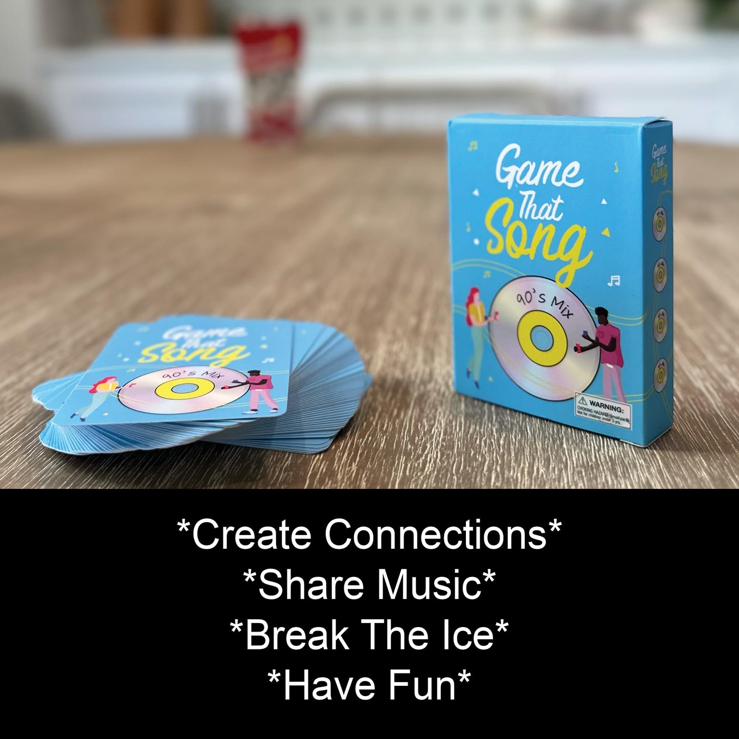 Game That Song 90s Mix Expansion – 50 New Cards for Family, Adults & Teens
