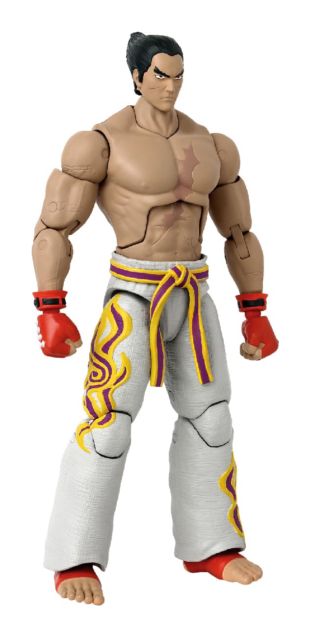 Game Dimensions Tekken Kazuya Mishima Action Figure — 22+ Points of Articulation & Accessories
