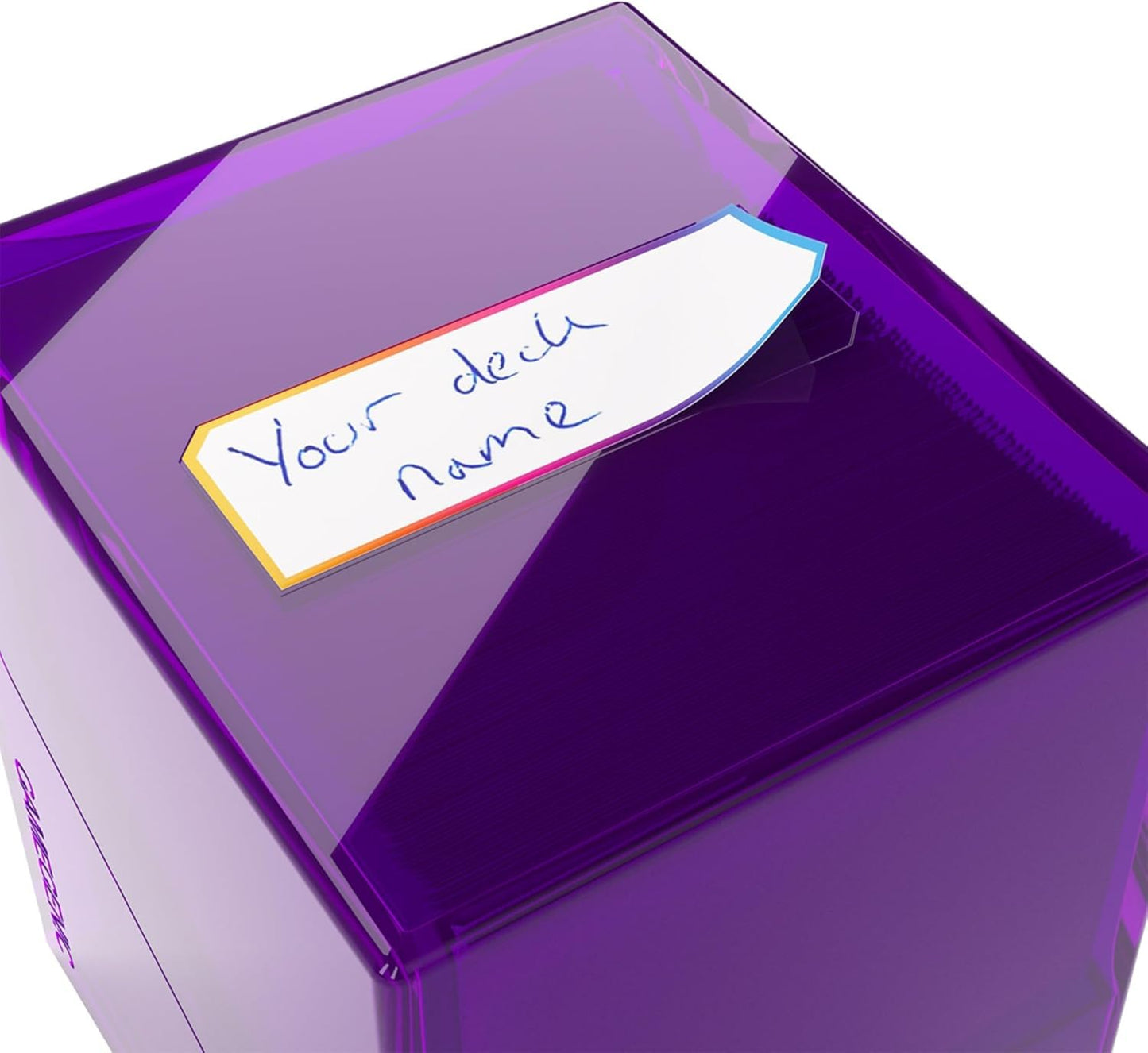 Gamegenic Bastion 100+ XL Deck Box (Purple) – Compact, Secure Storage for 100+ Double-Sleeved Cards