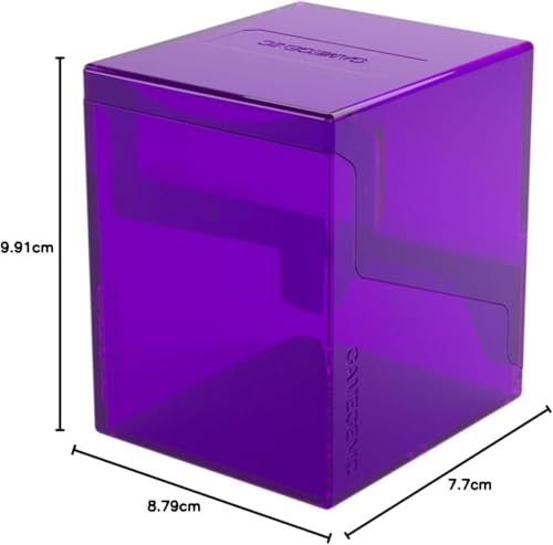 Gamegenic Bastion 100+ XL Deck Box (Purple) – Compact, Secure Storage for 100+ Double-Sleeved Cards