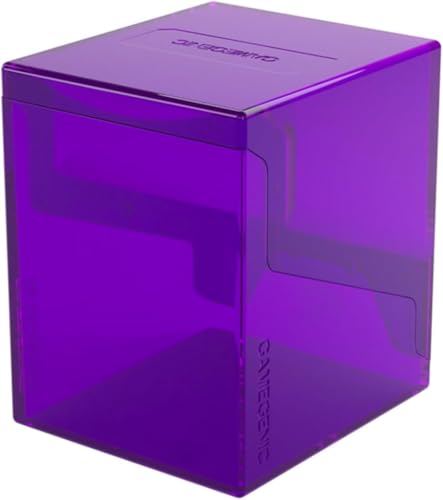 Gamegenic Bastion 100+ XL Deck Box (Purple) – Compact, Secure Storage for 100+ Double-Sleeved Cards