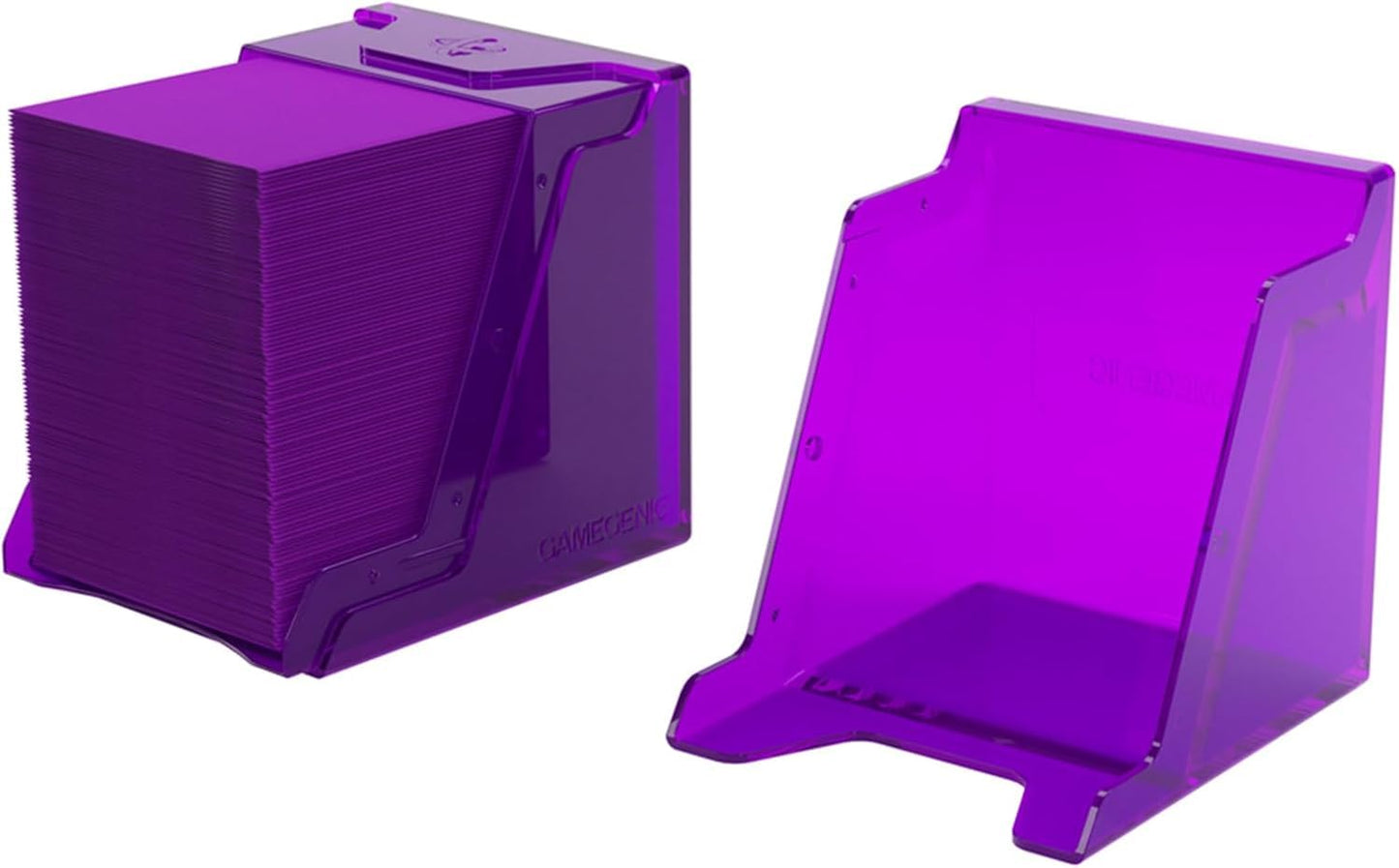 Gamegenic Bastion 100+ XL Deck Box (Purple) – Compact, Secure Storage for 100+ Double-Sleeved Cards