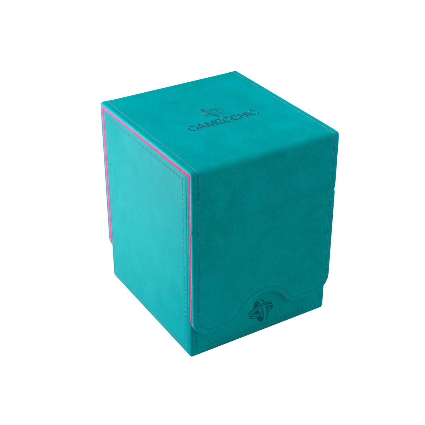 Gamegenic Squire Plus 100+ XL Convertible Deck Box – Teal/Pink, Commander-Ready