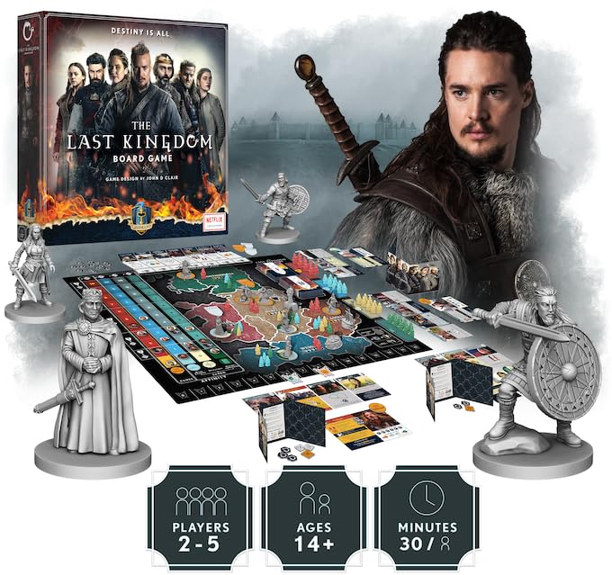 The Last Kingdom Board Game by Gamelyn Games | 2-5 Players, Miniatures, Netflix Series Theme