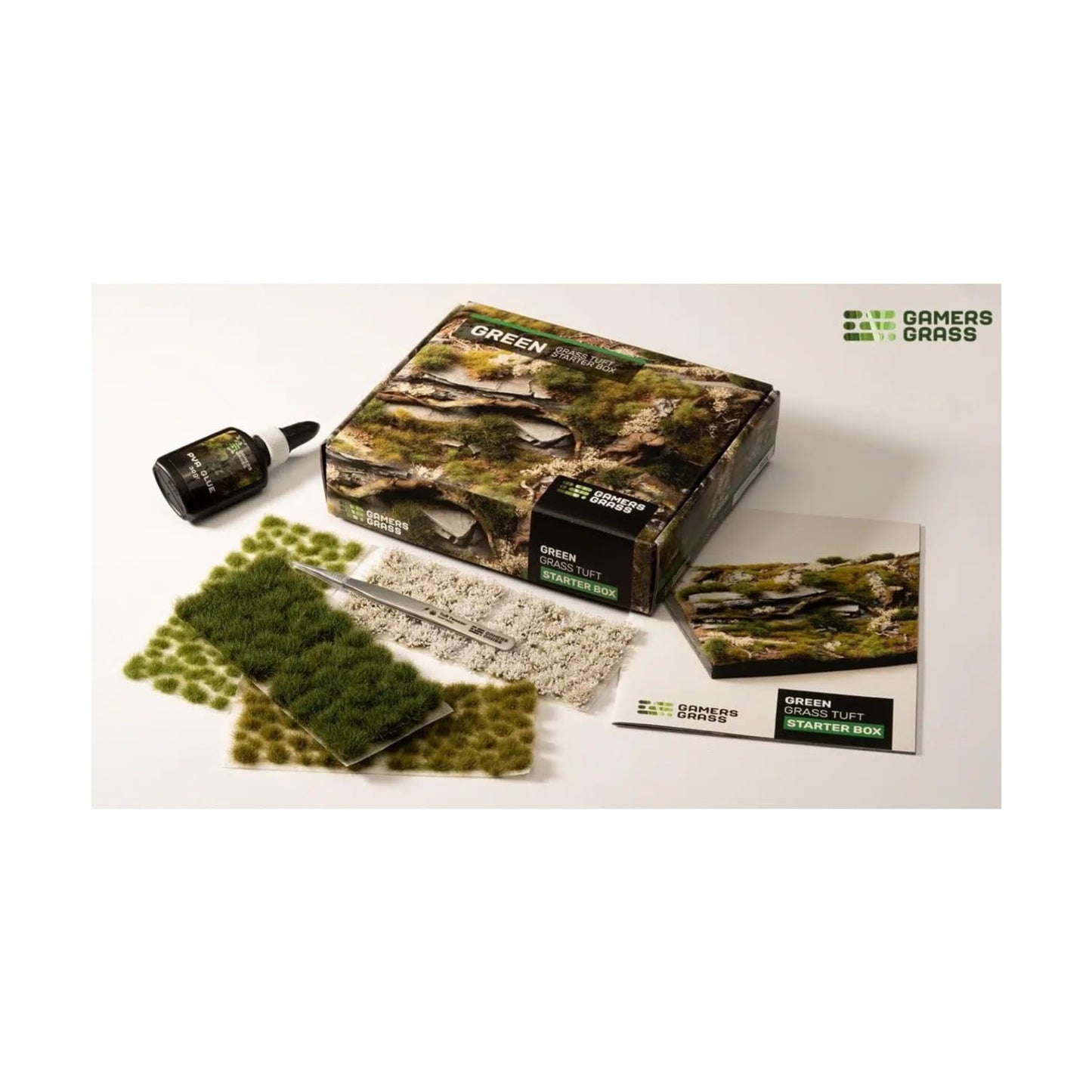 Gamers Grass Tuft Starter Box – Green Grass Diorama Kit