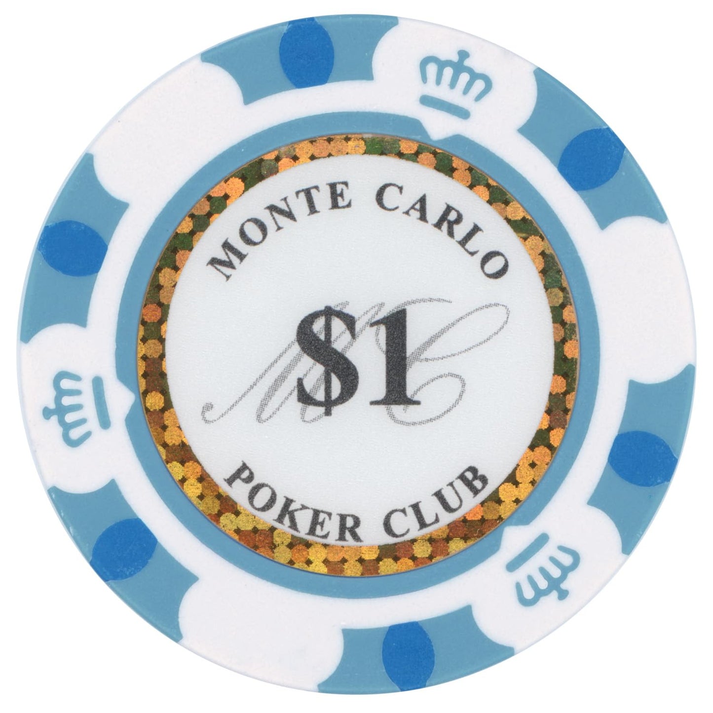 Gamers Lounge Monte Carlo 14g Poker Chips (100-Pack) – Premium Heavyweight Clay