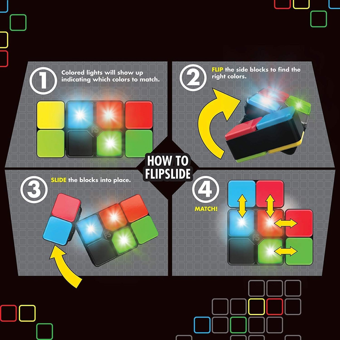 Flipslide by Games | Portable Puzzle Game with 4 Challenge Modes