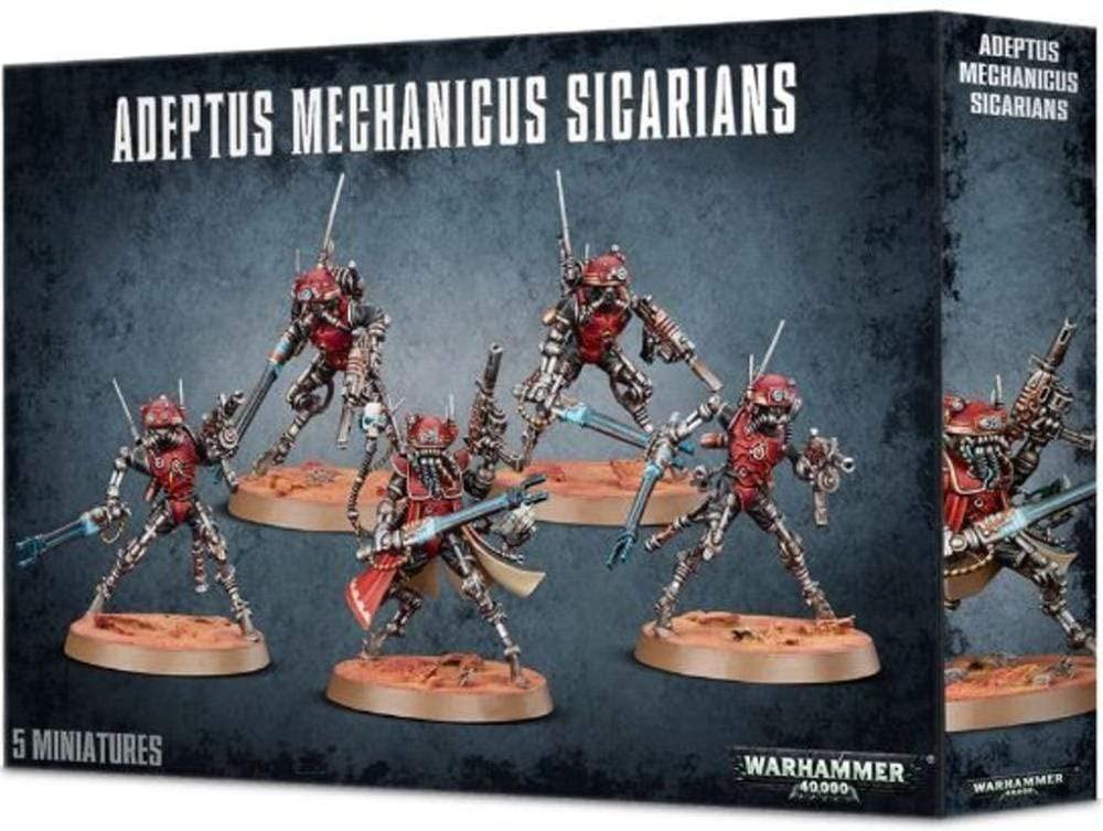 Games Workshop Adeptus Mechanicus Sicarian Miniatures Kit — 5 Unpainted Figures (99120116003)