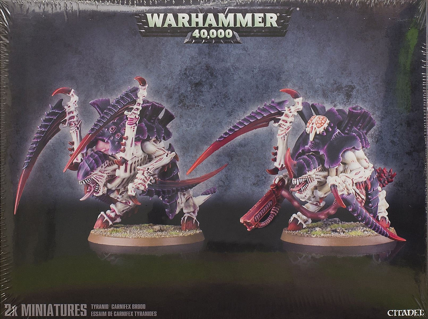 Warhammer 40,000 Carnifex Brood – Two Tyranid Monster Miniatures | Games Workshop