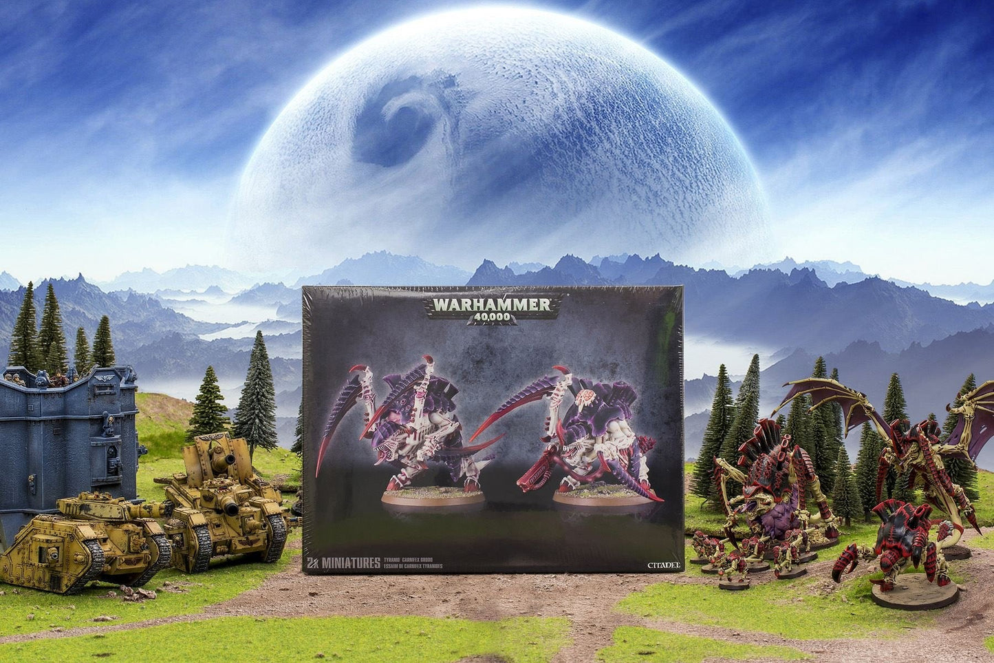 Warhammer 40,000 Carnifex Brood – Two Tyranid Monster Miniatures | Games Workshop