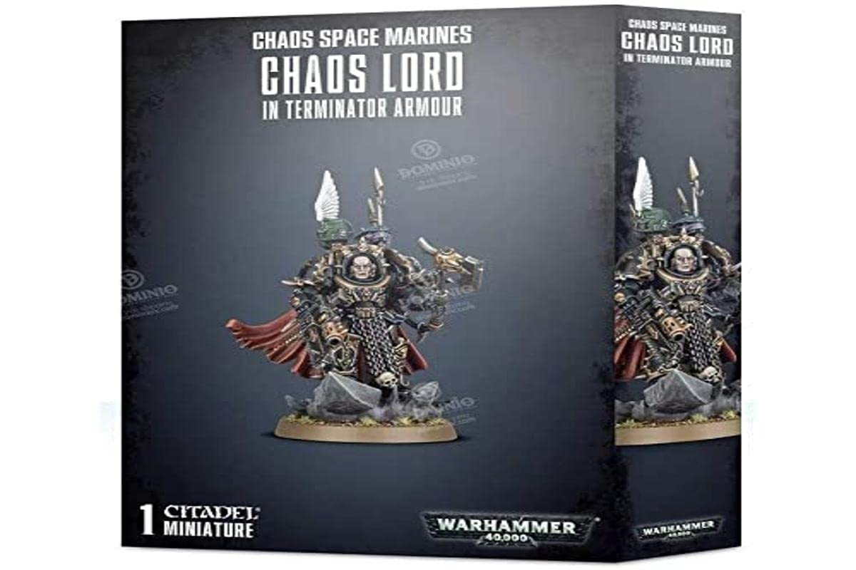 Warhammer 40k Chaos Space Marines: Chaos Lord in Terminator Armour (Boxed Set)