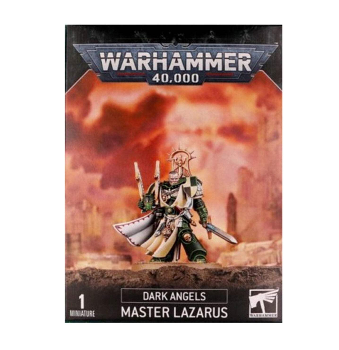 Games Workshop Dark Angels Master Lazarus – Warhammer 40,000 Plastic Miniature (22-Piece)
