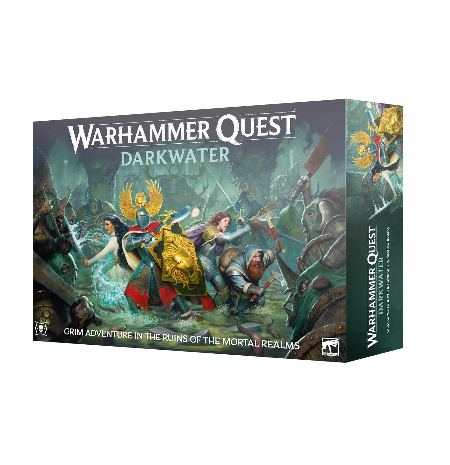 Games Workshop Warhammer Quest: Darkwater - Cooperative Board Game with 49 Miniatures